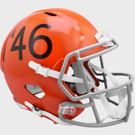 Cleveland Browns Full Size 1946 Speed Replica Throwback Helmet - NFL