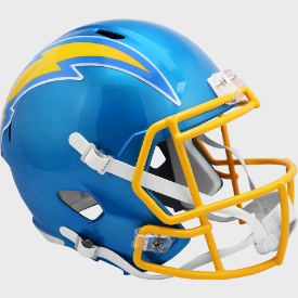 Los Angeles Chargers Full Size Speed Replica Football Helmet FLASH - NFL