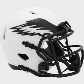 Philadelphia Eagles Mini Speed Football Helmet LUNAR - NFL