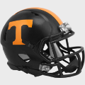 Tennessee Volunteers NCAA Mini Speed Football Helmet Dark Mode Black - NCAA