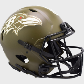 Baltimore Ravens SALUTE TO SERVICE Full Size Authentic Speed Football Helmet - NFL