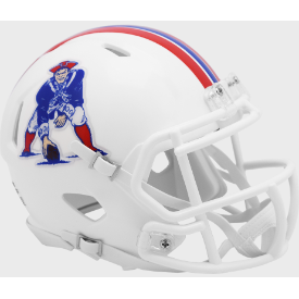 New England Patriots 1982 to 1989 Riddell Mini Speed Throwback Helmet - NFL