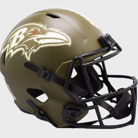 Baltimore Ravens SALUTE TO SERVICE Full Size Speed Replica Football Helmet - NFL