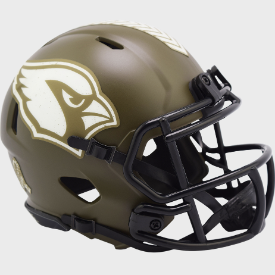 Arizona Cardinals SALUTE TO SERVICE Mini Speed Football Helmet - NFL