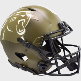 Carolina Panthers SALUTE TO SERVICE Full Size Authentic Speed Football Helmet - NFL