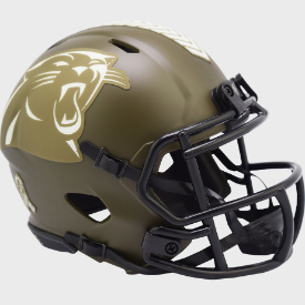 Carolina Panthers SALUTE TO SERVICE NFL Mini Speed Football Helmet