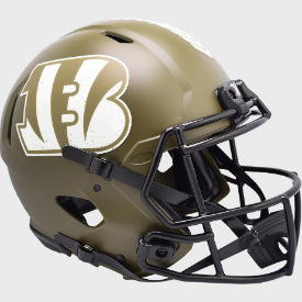 Cincinnati Bengals SALUTE TO SERVICE Full Size Authentic Speed Football Helmet - NFL