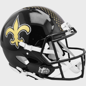 New Orleans Saints Full Size Authentic Speed Football Helmet 2022 Alternate - NFL