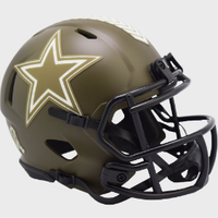 Dallas Cowboys SALUTE TO SERVICE NFL Mini Speed Football Helmet