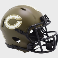 Chicago Bears SALUTE TO SERVICE NFL Mini Speed Football Helmet