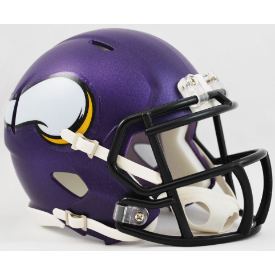 Minnesota Vikings NFL Mini Speed Football Helmet Satin Purple