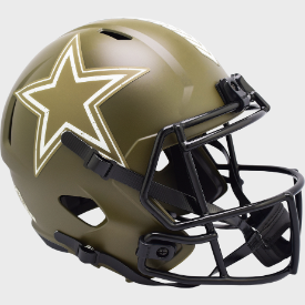 Dallas Cowboys SALUTE TO SERVICE Full Size Speed Replica Football Helmet - NFL