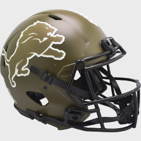 Detroit Lions SALUTE TO SERVICE Full Size Authentic Speed Football Helmet - NFL