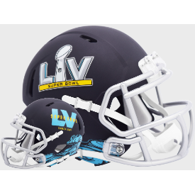 Super Bowl 55 Mini Speed Football Helmet Flat Navy - NFL