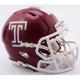 Temple Owls Mini Speed Football Helmet NCAA