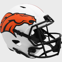 Denver Broncos Full Size Speed Replica Football Helmet LUNAR - NFL