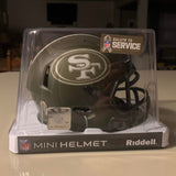 San Francisco 49ers SALUTE TO SERVICE Mini Speed Football Helmet - NFL