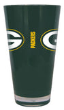 Green Bay Packers Glass 20oz Pint Plastic Insulated CO
