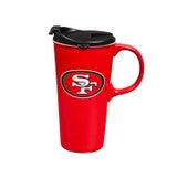 San Francisco 49ers Drink 17oz Travel Latte Boxed