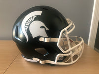 Michigan State Spartans Full Size Speed Replica Football Helmet Satin Green-NCAA