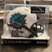 Miami Dolphins Mini Speed Football Helmet LUNAR - NFL