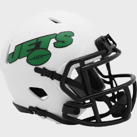 New York Jets Mini Speed Football Helmet LUNAR - NFL