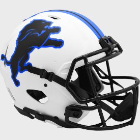 Detroit Lions Full Size Authentic Revolution Speed Football Helmet LUNAR - NFL