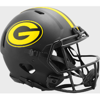 Green Bay Packers Full Size Authentic Revolution Speed Football Helmet ECLIPSE - NFL