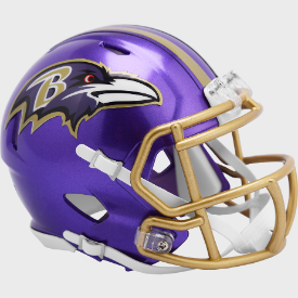 Baltimore Ravens Mini Speed Football Helmet FLASH - NFL
