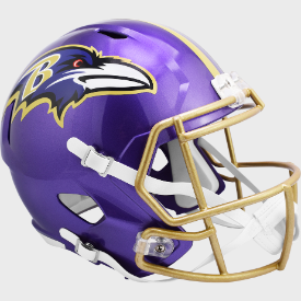 Baltimore Ravens Full Size Speed Replica Football Helmet FLASH - NFL