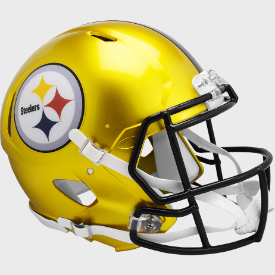 Pittsburgh Steelers Full Size Authentic Revolution Speed Football Helmet FLASH - NFL