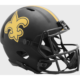 New Orleans Saints Full Size Speed Replica Football Helmet ECLIPSE - NFL