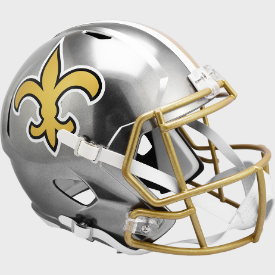 New Orleans Saints Full Size Speed Replica Football Helmet FLASH - NFL