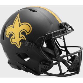 New Orleans Saints Full Size Authentic Revolution Speed Football Helmet ECLIPSE - NFL