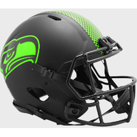 Seattle Seahawks Full Size Authentic Revolution Speed Football Helmet ECLIPSE - NFL