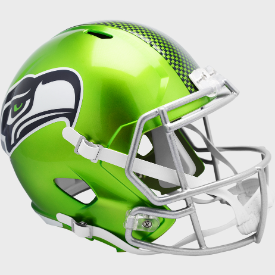 Seattle Seahawks Full Size Speed Replica Football Helmet FLASH - NFL