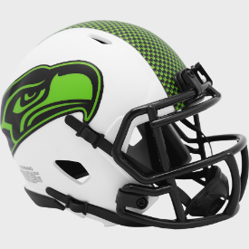 Seattle Seahawks Mini Speed Football Helmet LUNAR - NFL