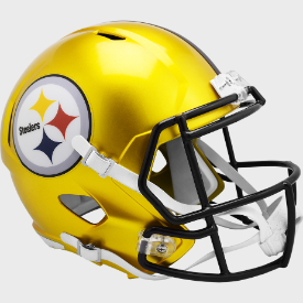 Pittsburgh Steelers Full Size Speed Replica Football Helmet FLASH - NFL