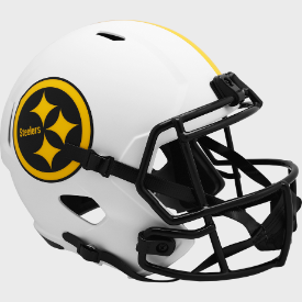 Pittsburgh Steelers Full Size Speed Replica Football Helmet LUNAR - NFL