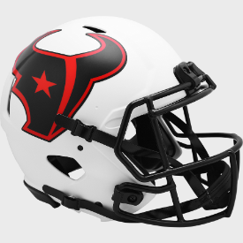 Houston Texans Full Size Authentic Revolution Speed Football Helmet LUNAR - NFL