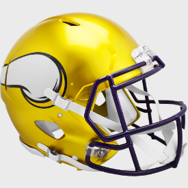 Minnesota Vikings Full Size Authentic Revolution Speed Football Helmet FLASH - NFL