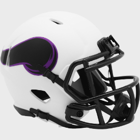 Minnesota Vikings Mini Speed Football Helmet LUNAR - NFL